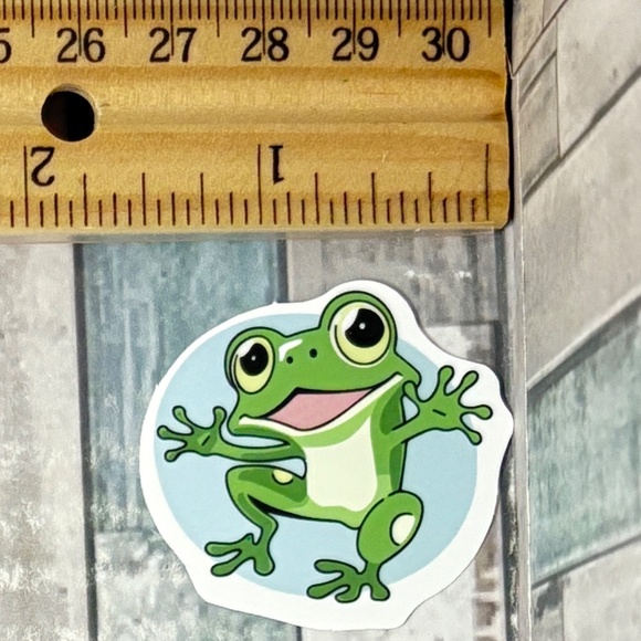 Other - 🌀10/$10🌀 Cartoon Kawaii Frog Reusable Waterproof Vinyl Sticker Decal